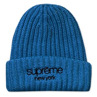 SUPREME CLASSIC LOGO CHUNKY RIB BEANIE