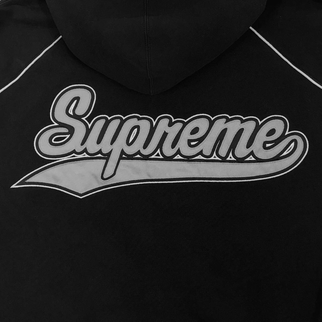 スケートボード Supreme Playoffs Zip Up HoodedSweatshirt シュプリーム プレーオフ ジップアップ パーカー ブラック