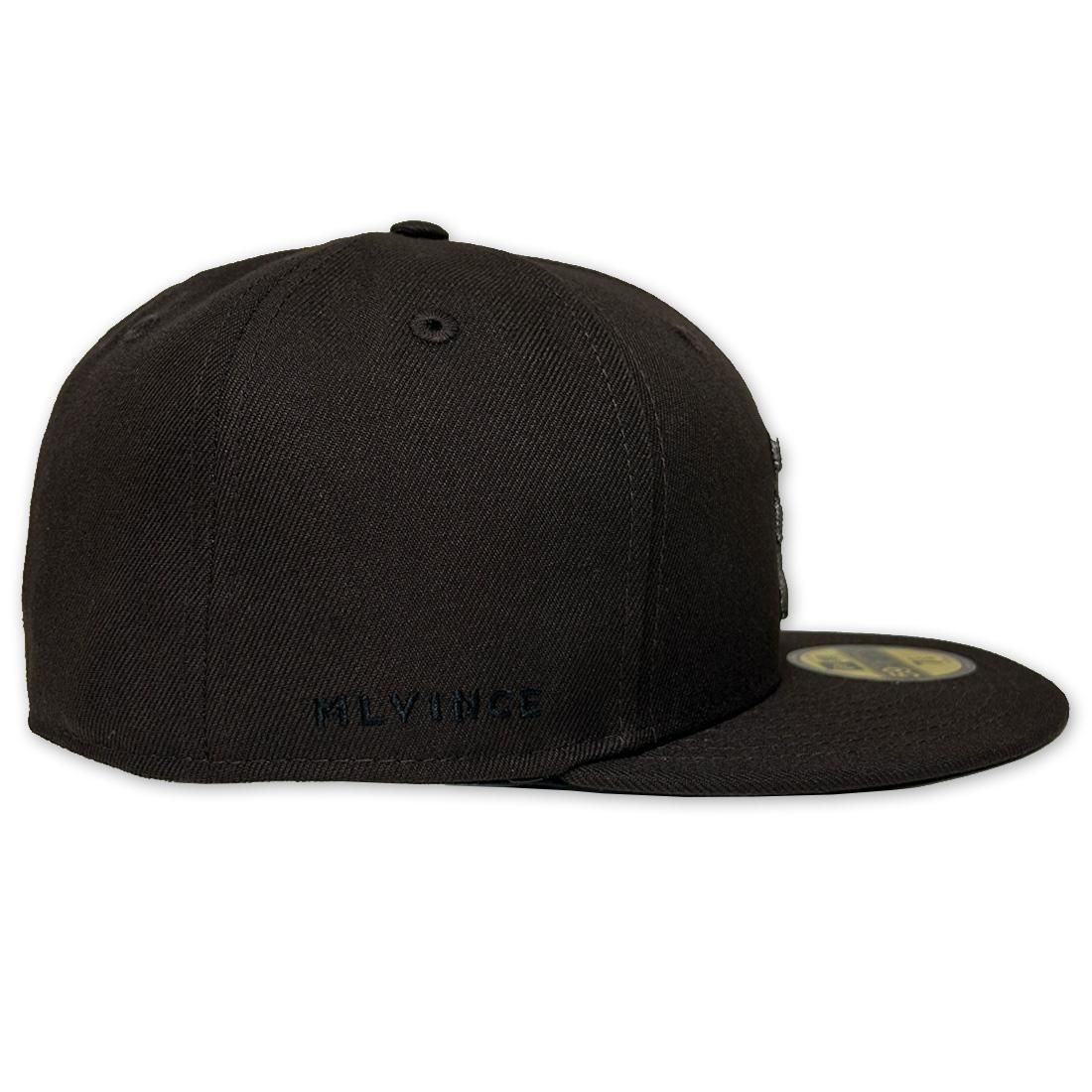 帽子 MLVINCE NEWERA 59FIFTY NEW ERA® 59FIFTY AUTHENTIC LOGO CAP - BLACK - MLVINCE