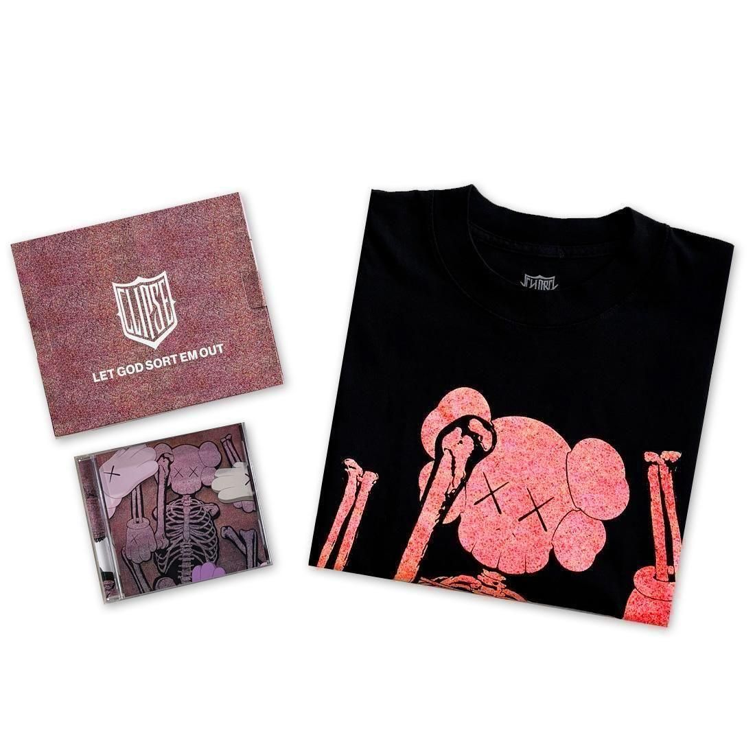 洋楽 KAWS X CLIPSE CD and TEE BOX SET CLIPSE | KAWS X CLIPSE LET GOD SORT EM OUT TEE BOX SET 2 | …