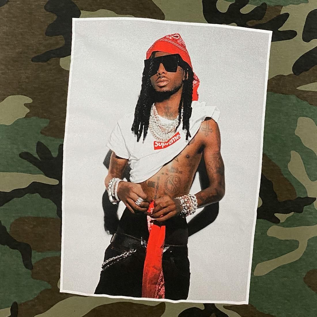 トップス supreme Playboi Carti tee Supreme Playboi Carti Tee Black Men's - FW25 - US