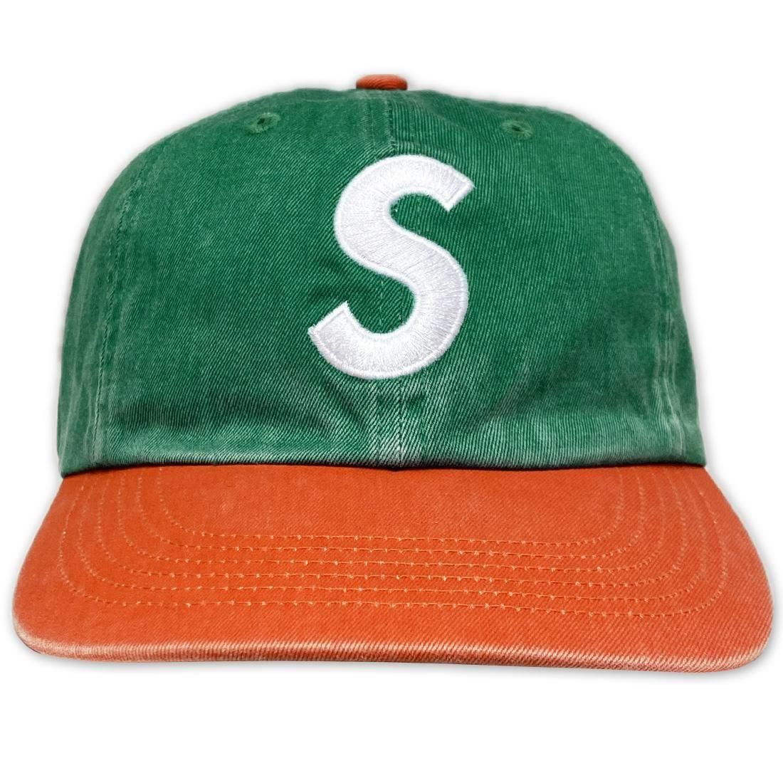 Supreme Pigment S Logo 6-Panel green 緑 SUPREME PIGMENT COATED 2-TONE S LOGO 6 PANEL - Spyder