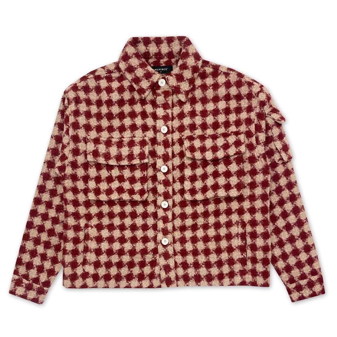 MLVINCE チェック柄ジャケット MILITARY CHECK JACKET - BLACK - MLVINCE