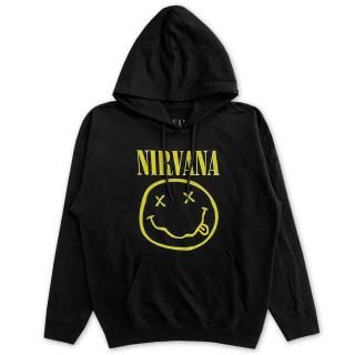 NIRVANA YELLOW HAPPY FACE HOODIE