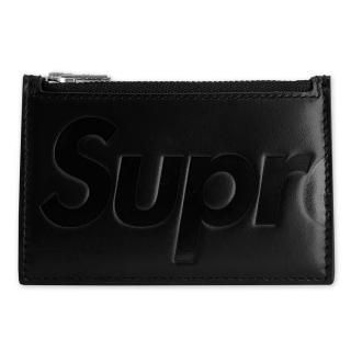 SUPREME LEATHER ZIP CARD HOLDER