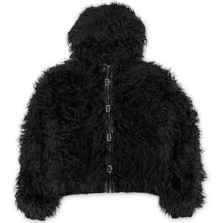 JADED LONDON BLACK SHAGGY MENDOZA JACKET