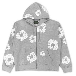 DENIM TEARS COTTON WREATH ZIP HOODIE
