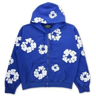 DENIM TEARS COTTON WREATH ZIP HOODIE