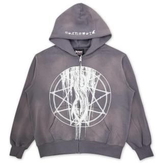 PLEASURES X SLIPKNOT NONAGRAM ZIP HOODIE
