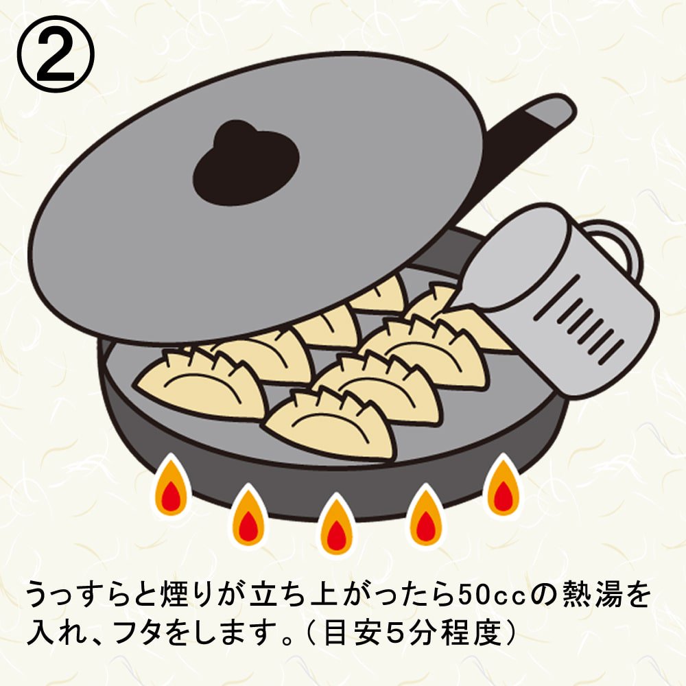 餃子物語米粉皮ぎょうざ焼き方レシピ2