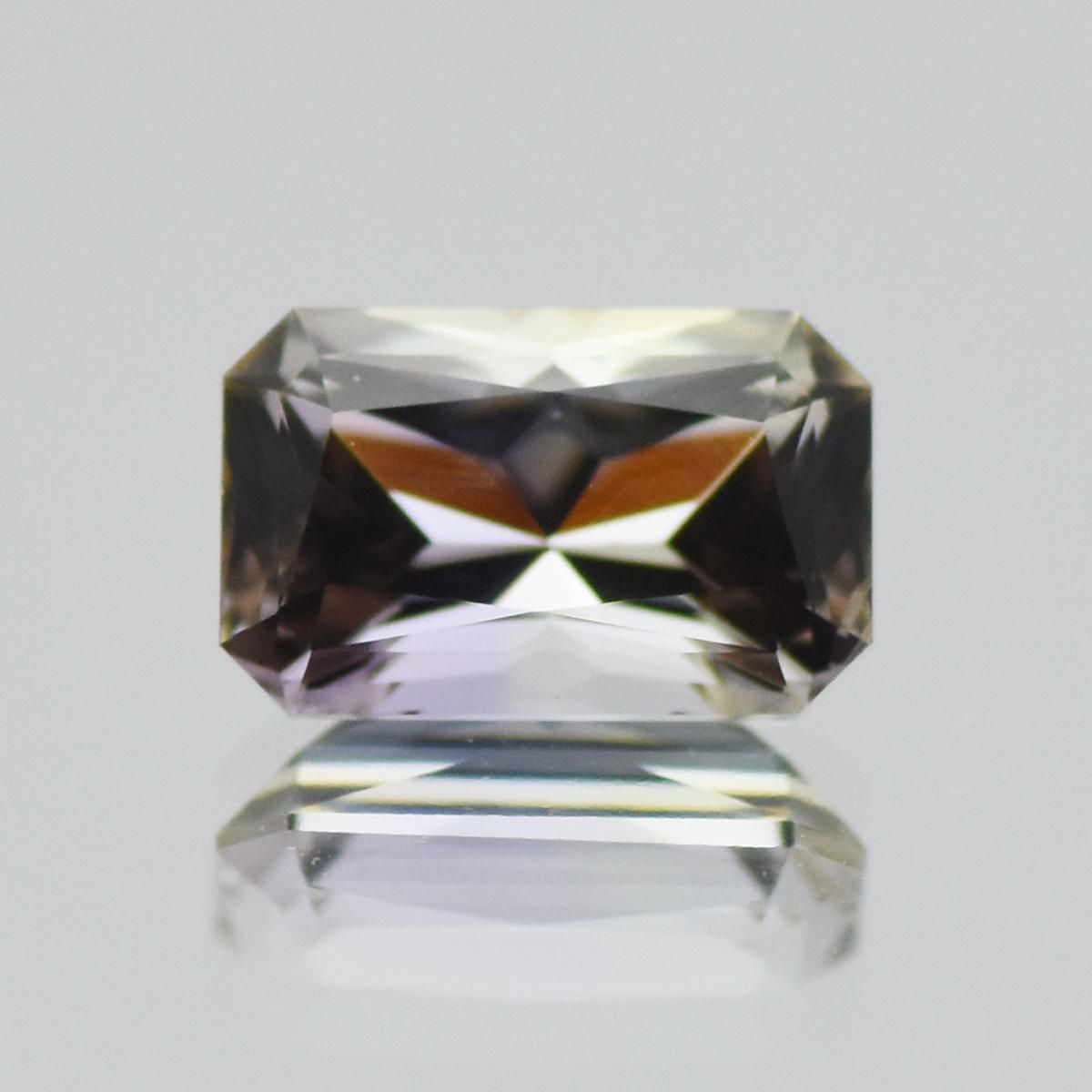 天然 バイカラー タンザナイト 非加熱 1.73ct（ 原石付き 2.30ct)