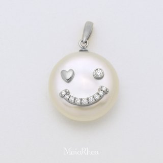 SmileSmiley ♡ Diamond mouth : K18WG（ペンダントトップ）の商品画像