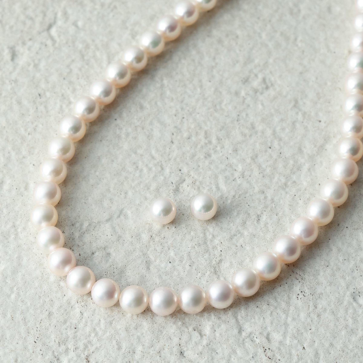 アコヤ真珠 ネックレス・ピアス（又はイヤリング） ２点セット 7.0-7.5mm A A B 真珠 パール あこや真珠 本真珠 通販 
