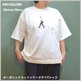 Women オーガニックコットンワークデイTシャツ / ARCH&LINE アーチ＆ライン