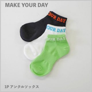 KIDS Jr 1P アンクルソックス / MAKE YOUR DAY メイクユアデイ