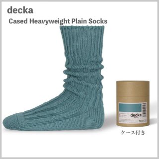 Cased Heavyweight Plain Socks ケース入り ヘビーウェイト プレイン ソックス / ウーマン メンズ / decka デカ