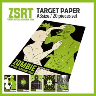 ZSRTターゲットペーパー A3サイズ 20枚セット / ZSRT 2nd line