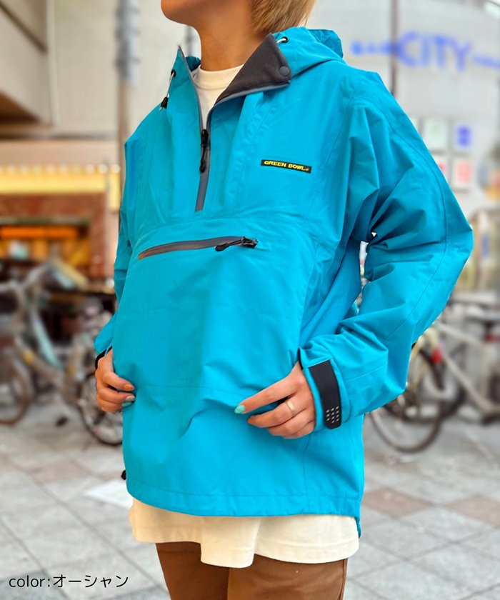 【日本製】パーム×グリーンボウル【Palm×GREEN BOWL】Nylon Pullover Parka - GREEN BOWL