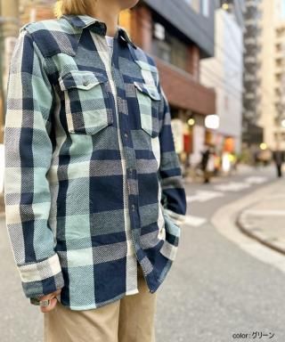 ���������ۥ�����ɥ٥ƥ�������OLD BETTY��S��Flannel Check Western Long Shirts