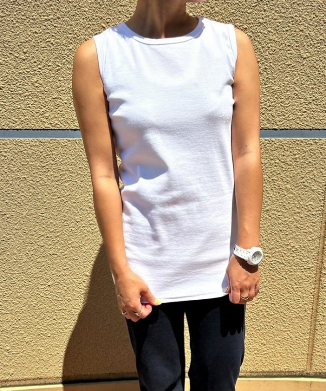 【日本製】オールドベティーズ 【OLD BETTY’S】Bare Rib Long Tank Top - GREEN BOWL