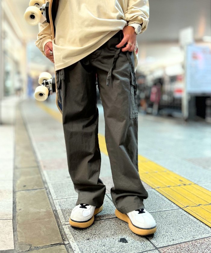 【日本製】グリーンボウル【GREEN BOWL】Cargo Pants With Suspender - GREEN BOWL