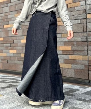 ۡOLD BETTYSDenim Painter Wrap Skirt