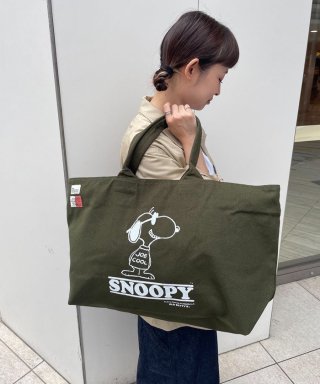 ̡ԡSNOOPYCanvas Zip Tote Bag (JOE COOL