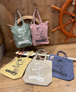 ۥ̡ԡ SNOOPY Canvas Tote Bag(FLYINGACE)