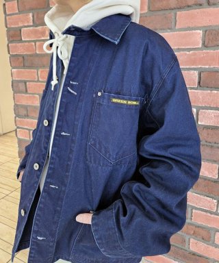 ꡼ܥ GREEN BOWL Indigo Canvas Coverall