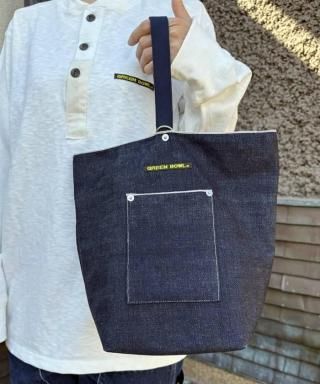 ꡼ܥGREEN BOWLDenim Pouch
