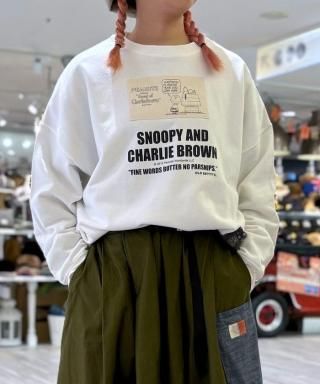 ̡ԡSNOOPYBig Silhouette C/N Sweat (ACHARLIERSNP