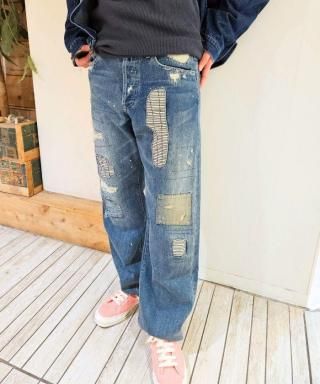 ������ɥ٥ƥ�������OLD BETTY��S��Denim 5Pocket Damage pants
