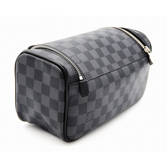 LOUIS VUITTON トワレポーチ ダミエ・グラフィット | ハンドバッグ N47625 - lia makana