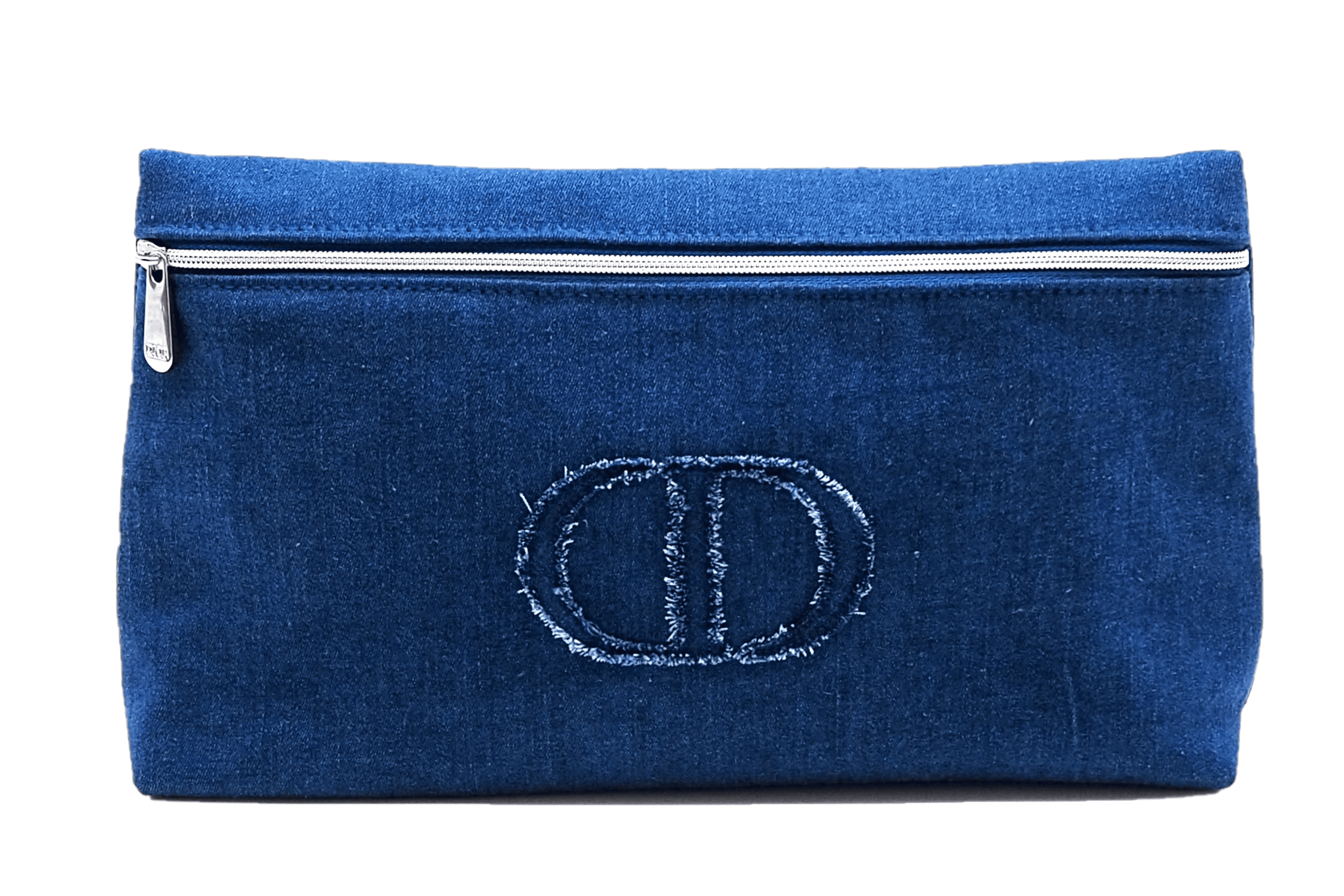 ChristianDior Blue Vintage コスメポーチメイクポーチ-