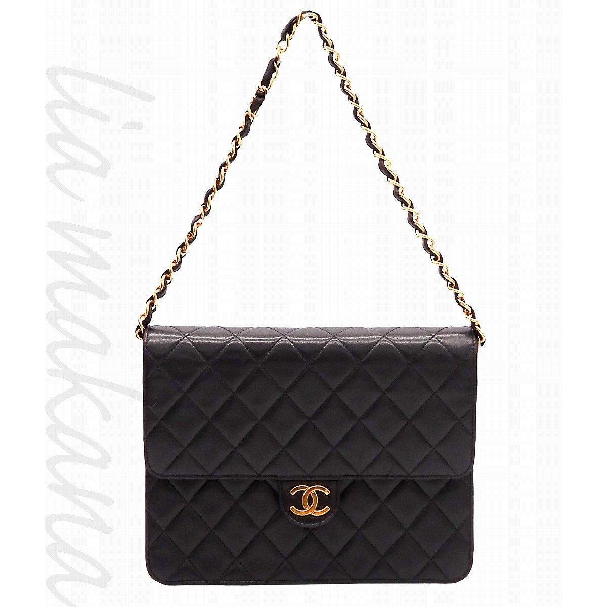 中古】CHANEL シャネル マトラッセ ココマーク チェーン フラップ