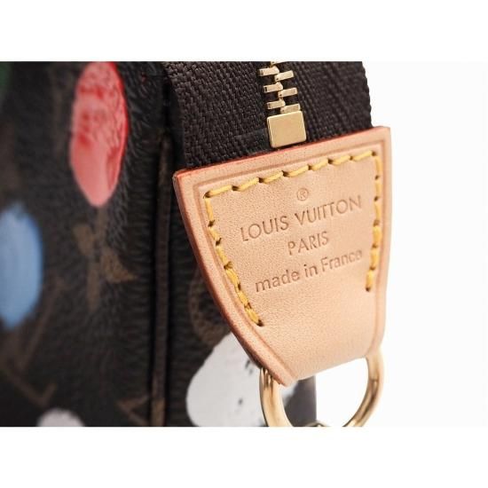 【箱・布袋あり】LOUIS VUITTON　ルイヴィトン　ミニ・ポシェット・アクセソワール　M81866　LV×YK　草間彌生コラボ　ポーチ　小物入れ　モノグラム　ブラウン×マルチカラー　レディース　ギフト　プレゼント包装可松前R56号店その他