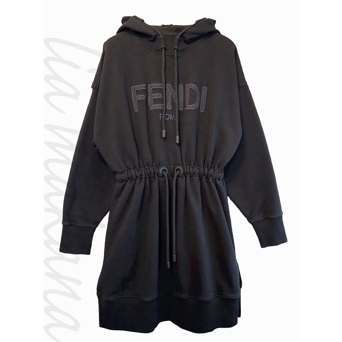 中古】FENDI フェンディ ロゴ スウェット ワンピース オールインワン