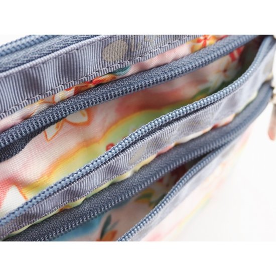 LeSportsac レスポートサック 3-ZIP COSMETIC PLUMERIA RAINBOW