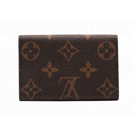 ルイヴィトン 6連キーケース ミュルティクレ6 M62630 中古 冷たい モノグラム ライン ブラウン レザー LOUIS VUITTON 【中古】  | ビトン 鍵 シンプル ユニセックス ファッション ビジネスシーン ブランド小物 美品 プレゼント