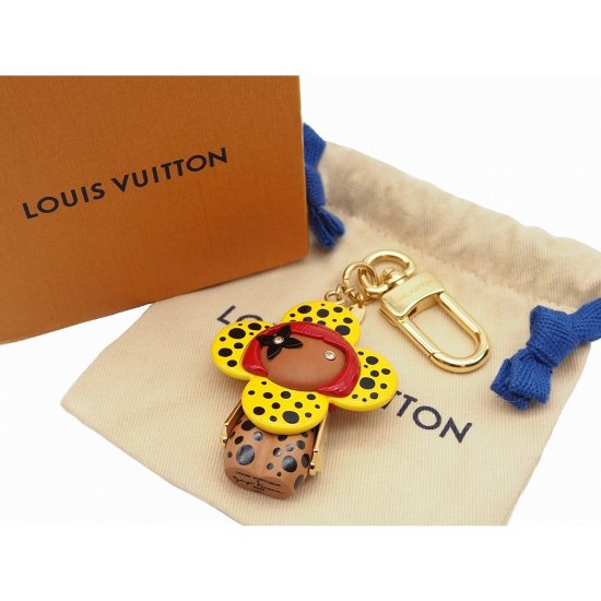 中古LOUIS VUITTON LV×YK ポルト クレ・ヴィヴィエンヌ インフィニティ ドット キーホルダー - lia makana