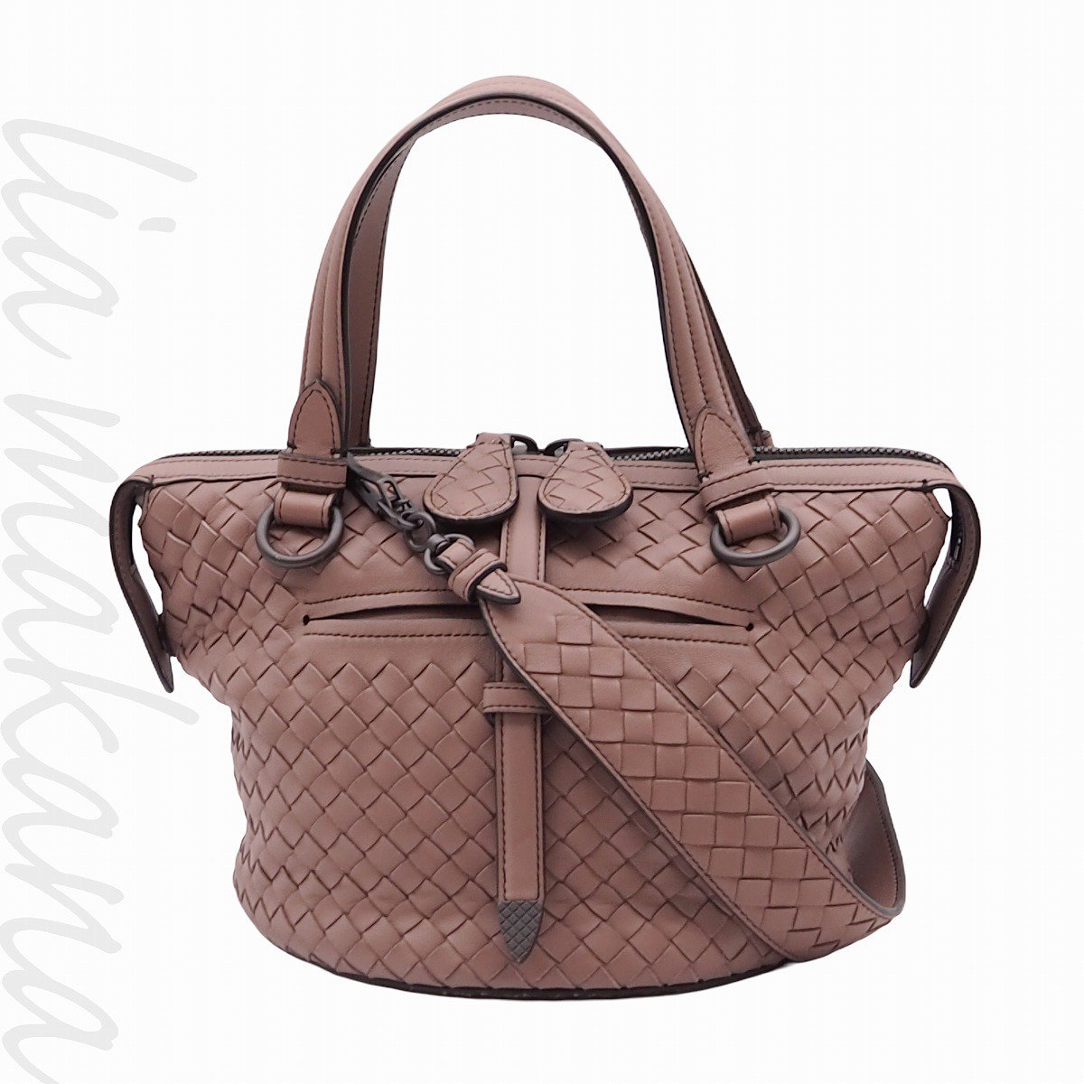 中古 BOTTEGA VENETA ボッテガ ヴェネタ | ハンドバッグ ダスティピンク 535263 - lia makana