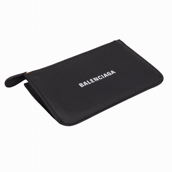 BALENCIAGA CASH ラージ ロング コイン＆カードホルダー | フラグメントケース | カーフスキン ブラック ゴールド金具 - lia  makana