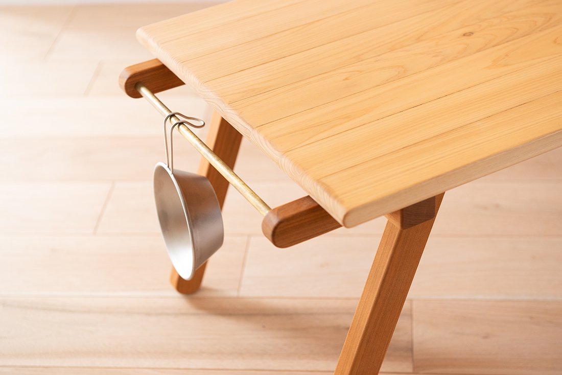 LOW TABLE［四角］｜ 木製ローテーブル ｜ 折りたたみ式テーブル