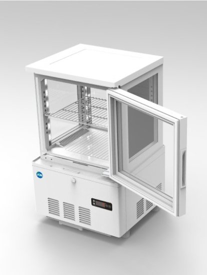 4面ガラス冷蔵ショーケース（片面扉） JCMS-41 - HIROオンラインショップ