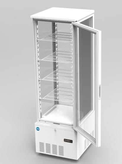 4面ガラス冷蔵ショーケース（片面扉） JCMS-240 - HIRO
