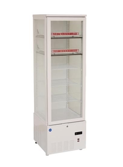 ガラス製ホットショーケース 中型 3段 3面ガラスホット＆コールドショーケース【JCMSHC-279】 - HIRO