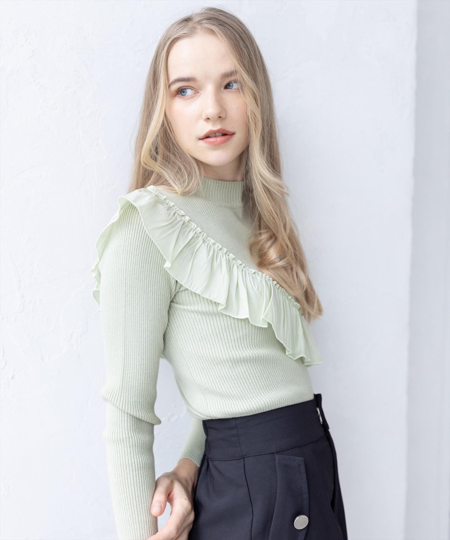 SALE/27%OFF》フリルニットトップス - STAY MOTION(ステイ