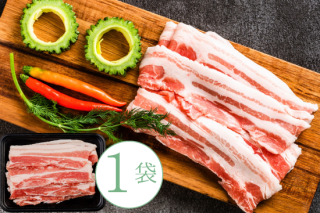 【冷凍】沖縄あぐー豚焼肉（バラ肉）250ｇ 単品の商品画像