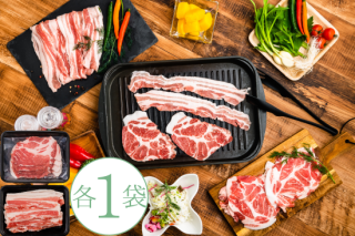 【冷凍】沖縄あぐー豚焼肉 2種の食べ比べ（肩ロース・バラ肉）各1パックの商品画像