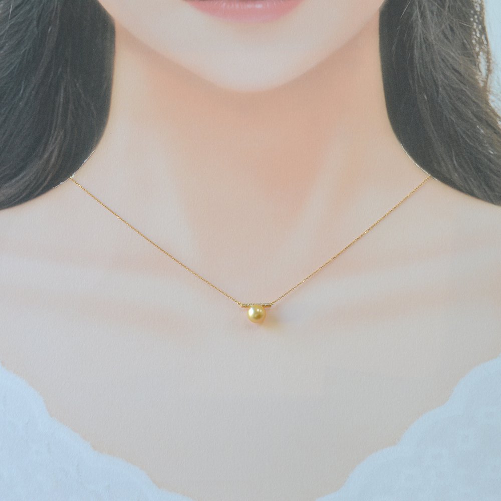 南洋ゴールドパールネックレス - 宝石真珠の専門店 | 宝石フクダ